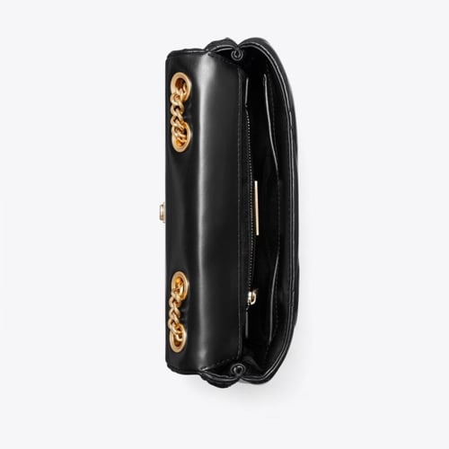 SMALL KIRA DIAMOND QUILT PAVÉ SHOULDER BAG