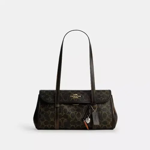 Bridget Flap Shoulder Bag In Loved Signature Canva...