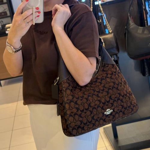 Ella Shoulder Bag In Signature Chenille