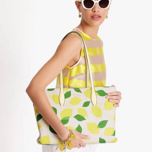 All Day Lemon Toss Large Tote