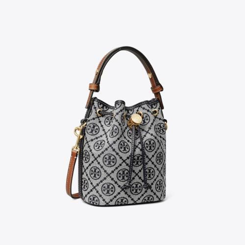 T MONOGRAM MINI BUCKET BAG