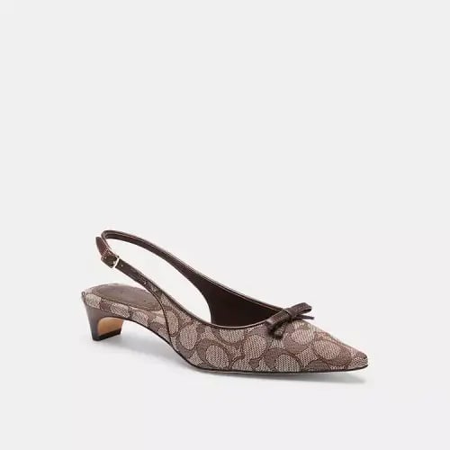 Bow Slingback Heel
