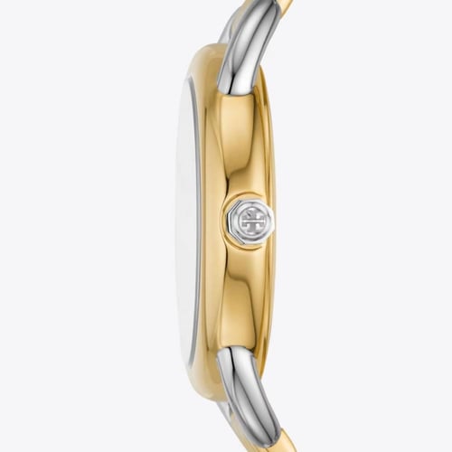 RAVELLO WATCH, TWO-TONE GOLD/STAINLESS STEEL/IVORY...