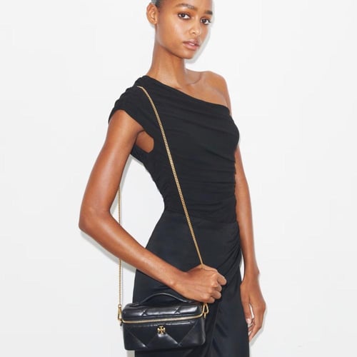 KIRA DIAMOND QUILT EAST-WEST VANITY CASE