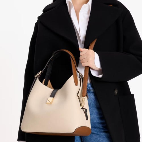 Deco Colorblocked Crossbody Tote