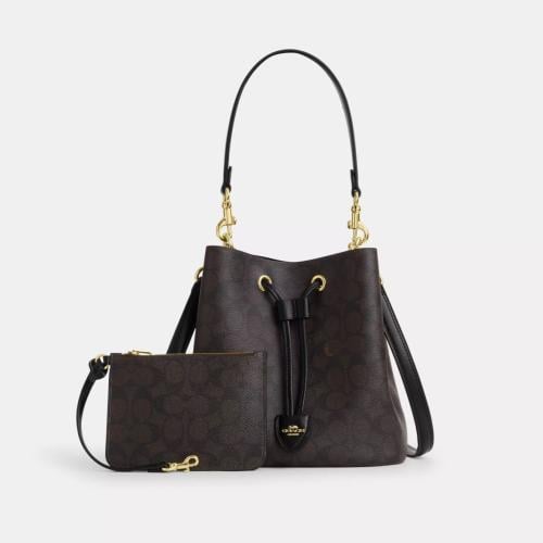 Rowan Bucket Bag In Signature Canvas