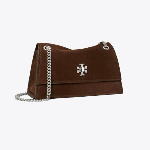 MINI KIRA TURNLOCK SUEDE SHOULDER BAG