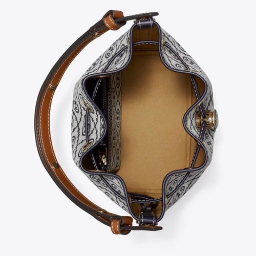 T MONOGRAM BUCKET BAG