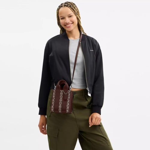 Smith Mini Tote Bag In Signature Jacquard