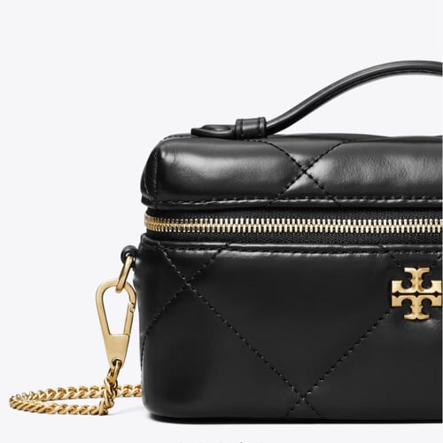 KIRA DIAMOND QUILT EAST-WEST VANITY CASE