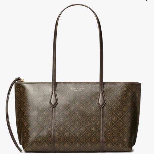 SMALL PERRY COATED CANVAS TOTE