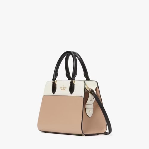 Madison Colorblock Saffiano Leather Small Satchel