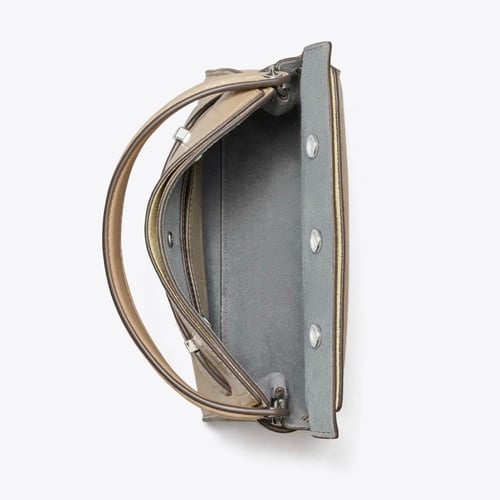 PETITE LEE RADZIWILL CROC-EMBOSSED DOUBLE BAG