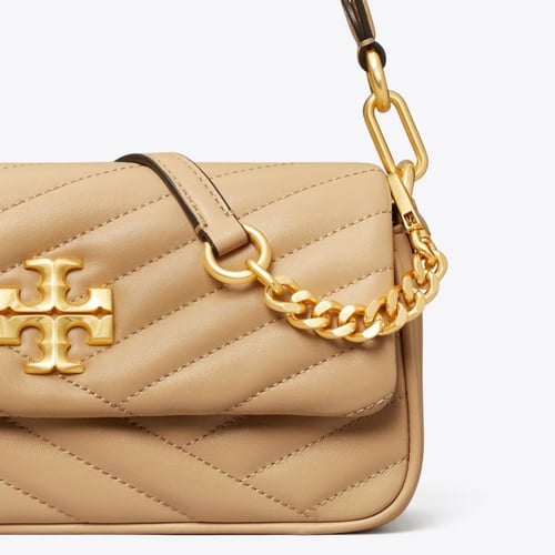 SMALL KIRA CHEVRON FLAP SHOULDER BAG