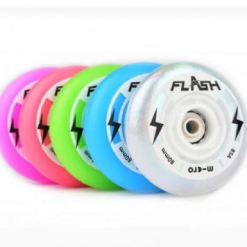 Flash wheels LED 76mm كفرات مضيئة طقم 4 كفرات