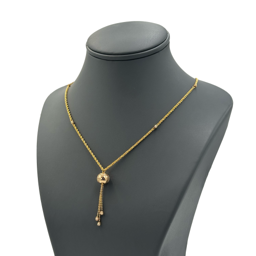 عقد ذهب صافي عيار 21 الوزن : 3.7g