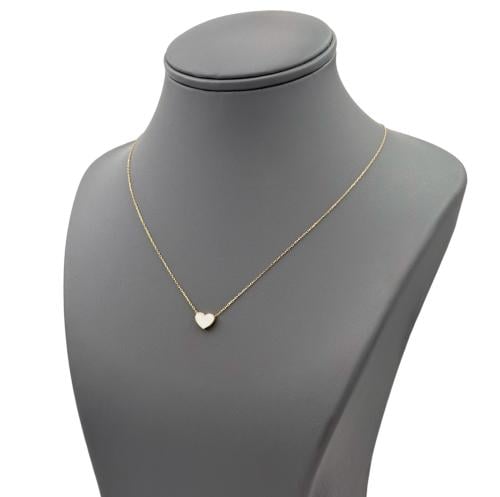 عقد ذهب عيار 18 مع لون ميناء الوزن : 1.0g