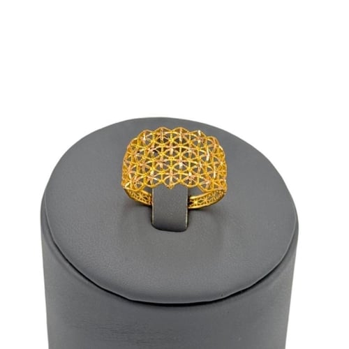 خاتم ذهب صافي عيار 21 الوزن : 1.5g