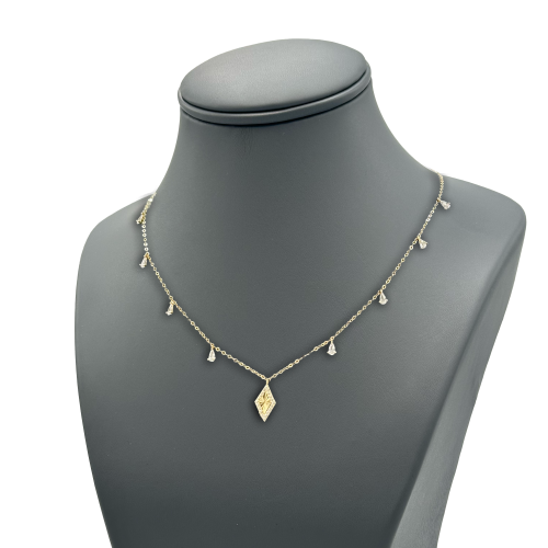 تشوكر ذهب عيار18 تصميم الماس الوزن 1.1g