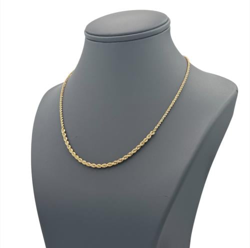 عقد ذهب صافي عيار 18 الوزن : 1.7g