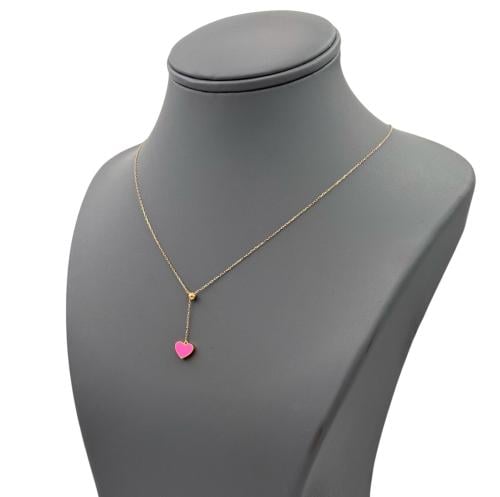 عقد ذهب عيار 18 مع لون ميناء الوزن : 1g