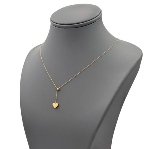 عقد ذهب عيار 18 مع لون ميناء الوزن : 1g