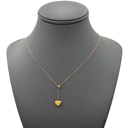 عقد ذهب عيار 18 مع لون ميناء الوزن : 1g