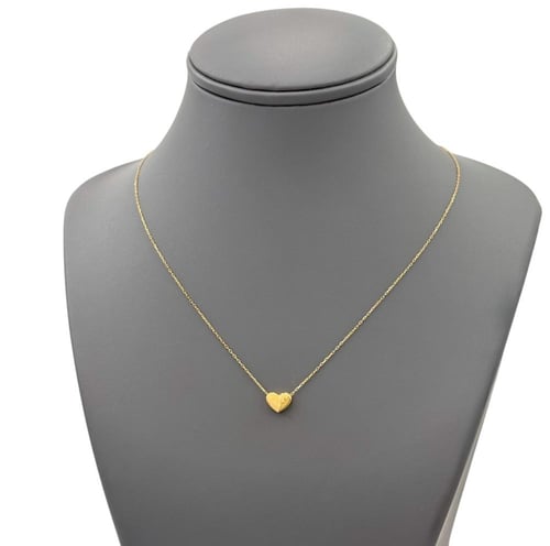 عقد ذهب عيار 18 مع لون ميناء الوزن : 1.0g