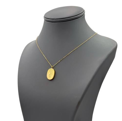 عقد فلورا ذهب صافي عيار 18 تصميم لومير الوزن : 2.6...