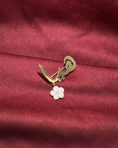 بروش ذهب عيار 18 (حسب طلب العميل) الوزن:1.5g