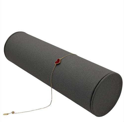 سوارة ذهب عيار 18 مع لون ميناء الوزن : 0.8g