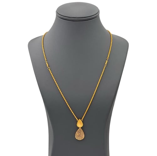 عقد ذهب صافي عيار 21 الوزن :4.2g