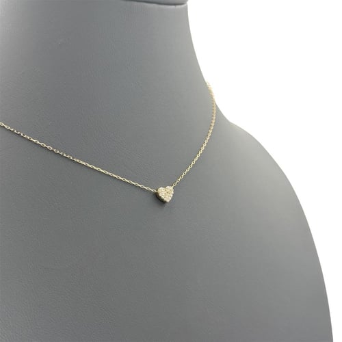 عقد ذهب عيار 18 تصميم الماس الوزن : 0.9g