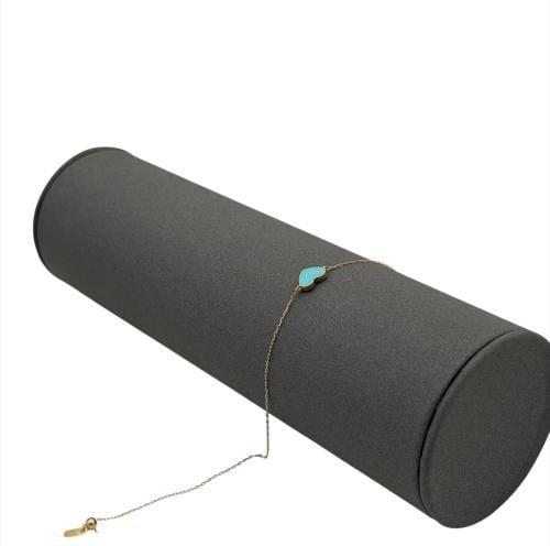 سوارة ذهب عيار 18 مع لون ميناء الوزن : 0.8g