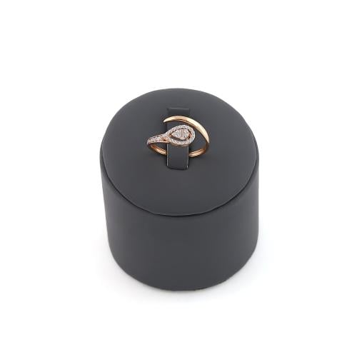 خاتم ذهب روز عيار 18 تصميم ألماس الوزن:1.8g