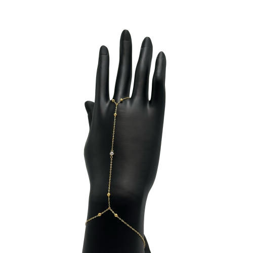 كف ذهب عيار 18 تصميم لومير الوزن :0.9g