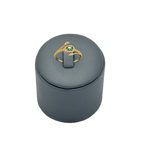 خاتم ذهب عيار 21 تصميم الماس الوزن : 2.1g