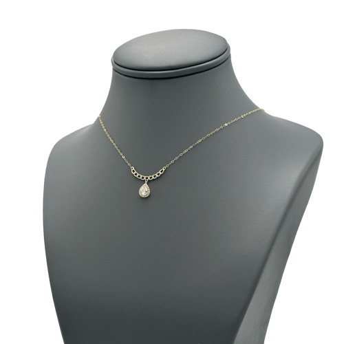 عقد ذهب عيار 18 تصميم الماس - ألوان متعددة الوزن:0...