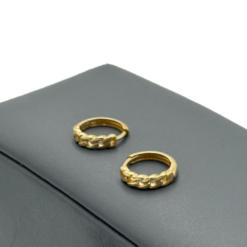 حلق ذهب صافي عيار 18 الوزن : 2.3g