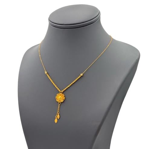 عقد ذهب صافي عيار 21 الوزن :2.0g