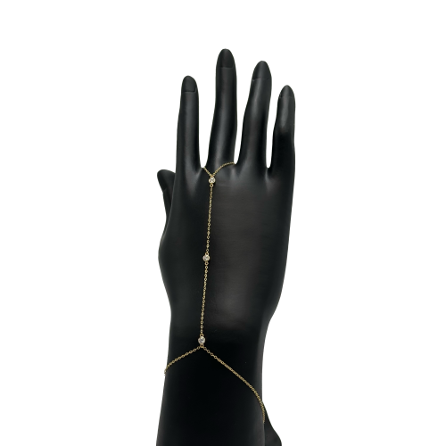 كف ذهب عيار 18 تصميم لومير الوزن :1.0g