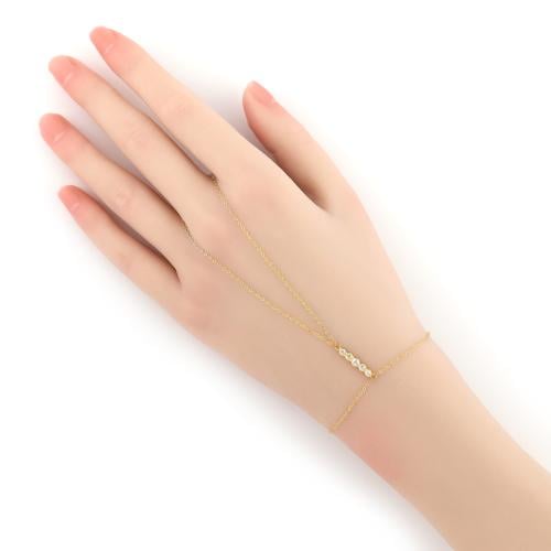 كف ذهب عيار 18 تصميم لومير الوزن :1.1g