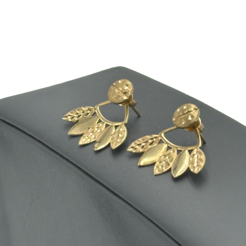 حلق ذهب صافي عيار 18 الوزن : 3.5g