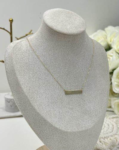 عقد البلاكة ذهب عيار 18 الوزن:1.7g