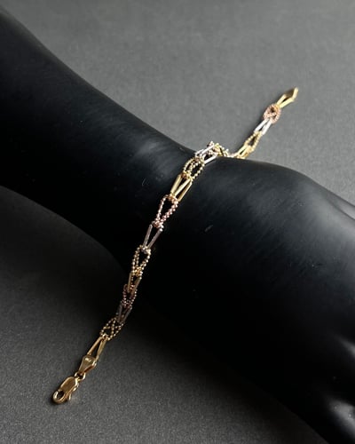 سوارة ذهب صافي مكس عيار 18 الوزن:5.4g