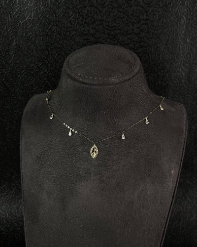 تشوكر ذهب عيار18 تصميم الماس الوزن 1.1g