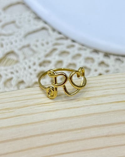 خاتم ذهب عيار 18 (حسب طلب العميل) الوزن:1.4g