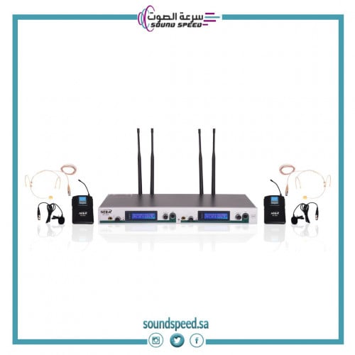 مايك لاسلكى علاقى مزدوج /ماركة ندا/ NA-202U CLIP