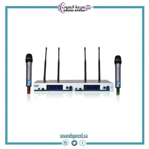مايك لاسلكى يدوى مزدوج/NA-202U/ماركة NEDAA