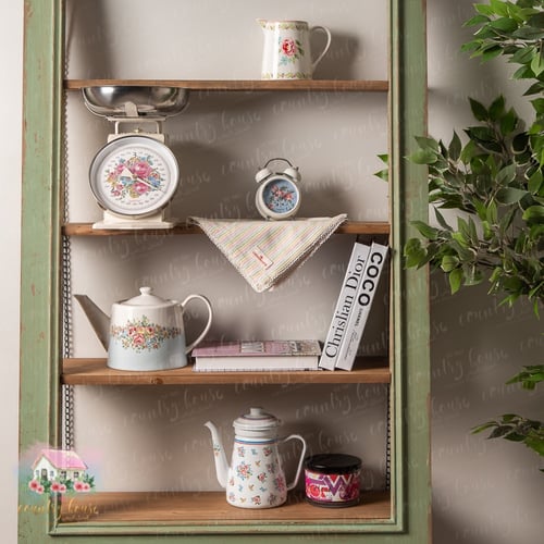 0743 ميزان ريترو معدني أنيق من إزابيل روز 3kg (كري...